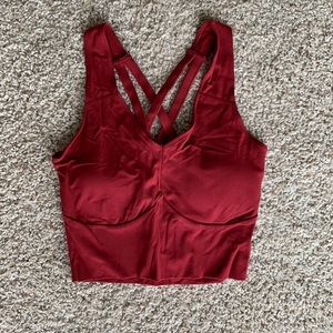 Balance Athletica long line red sports bra size M